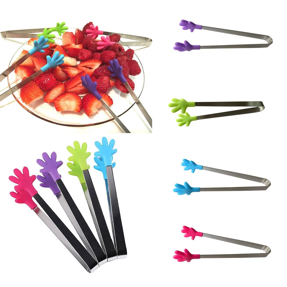4 Color Available Silicone Kitchen Tools Sugar Clip Pastry Clampcooking Salad Food Bbq Tongs Stainless Steel Handle
4 Color Available Silicone Kitchen Tools Sugar Clip Pastry Clampcooking Salad Food Bbq Tongs Stainless Steel Handle
