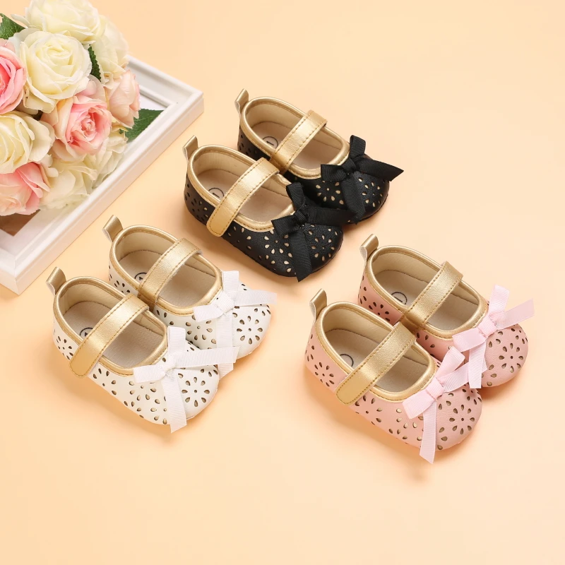 Spring And Autumn Style Baby Comfortable Breathable Bow Flat Casual Shoes 0-18 Months Baby Crib Shoes Toddler Shoes
Spring And Autumn Style Baby Comfortable Breathable Bow Flat Casual Shoes 0-18 Months Baby Crib Shoes Toddler Shoes