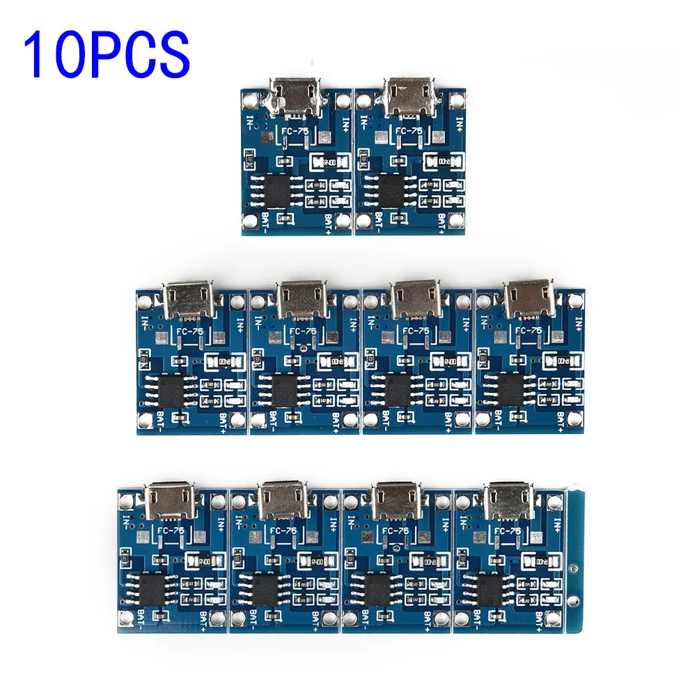 10PCS 5V 1A Micro USB 18-650 Type-c Lithium Battery Charging Board Charger Module+Protection Dual Functions TP4056 18-50
10PCS 5V 1A Micro USB 18-650 Type-c Lithium Battery Charging Board Charger Module+Protection Dual Functions TP4056 18-50