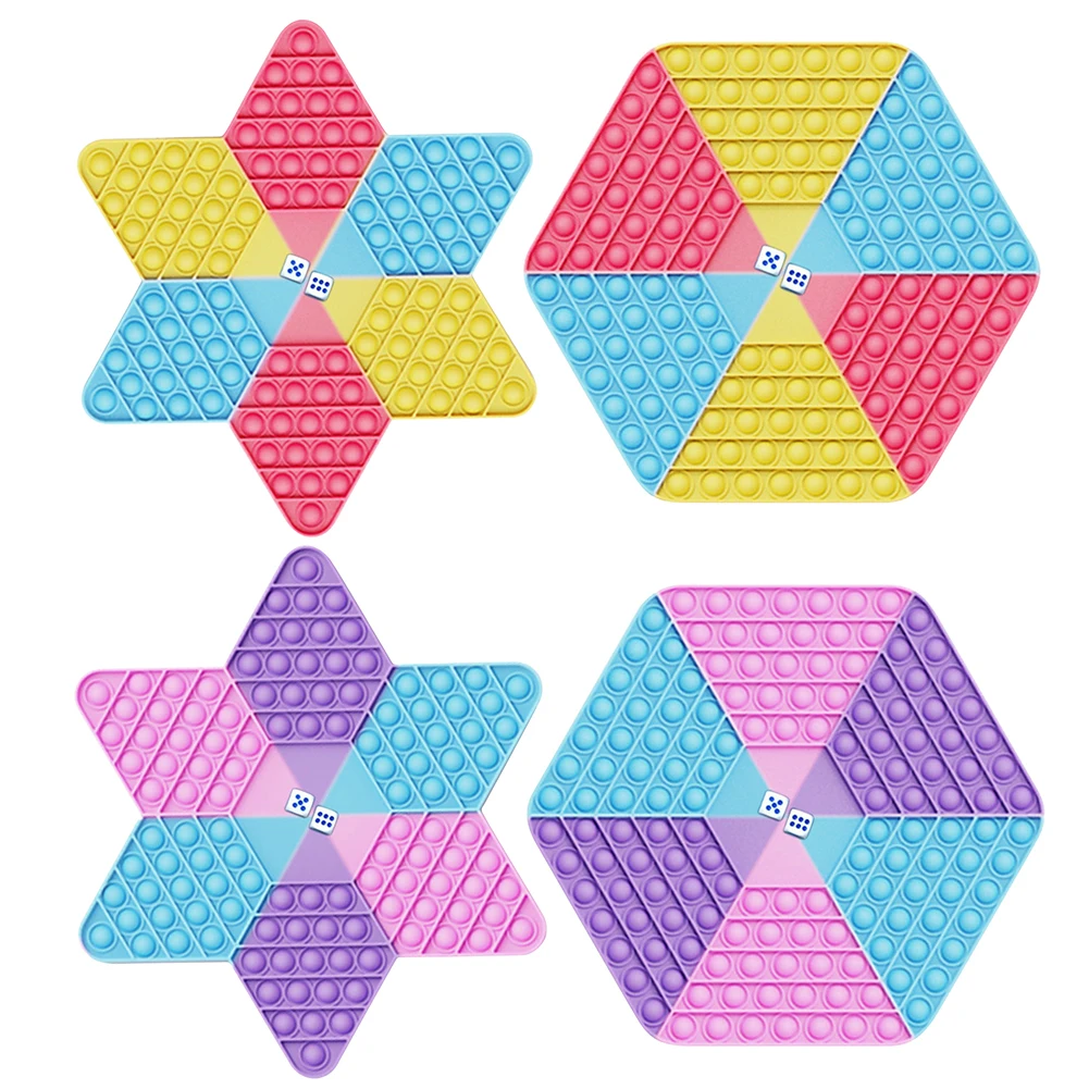 Rainbow Hexagon Push Bubble Fingertip Toys Anti-Stress Stress Reliever Squeeze Hexagonal Star Checkerboard Kids Sensory Toys#22
Rainbow Hexagon Push Bubble Fingertip Toys Anti-Stress Stress Reliever Squeeze Hexagonal Star Checkerboard Kids Sensory Toys#22