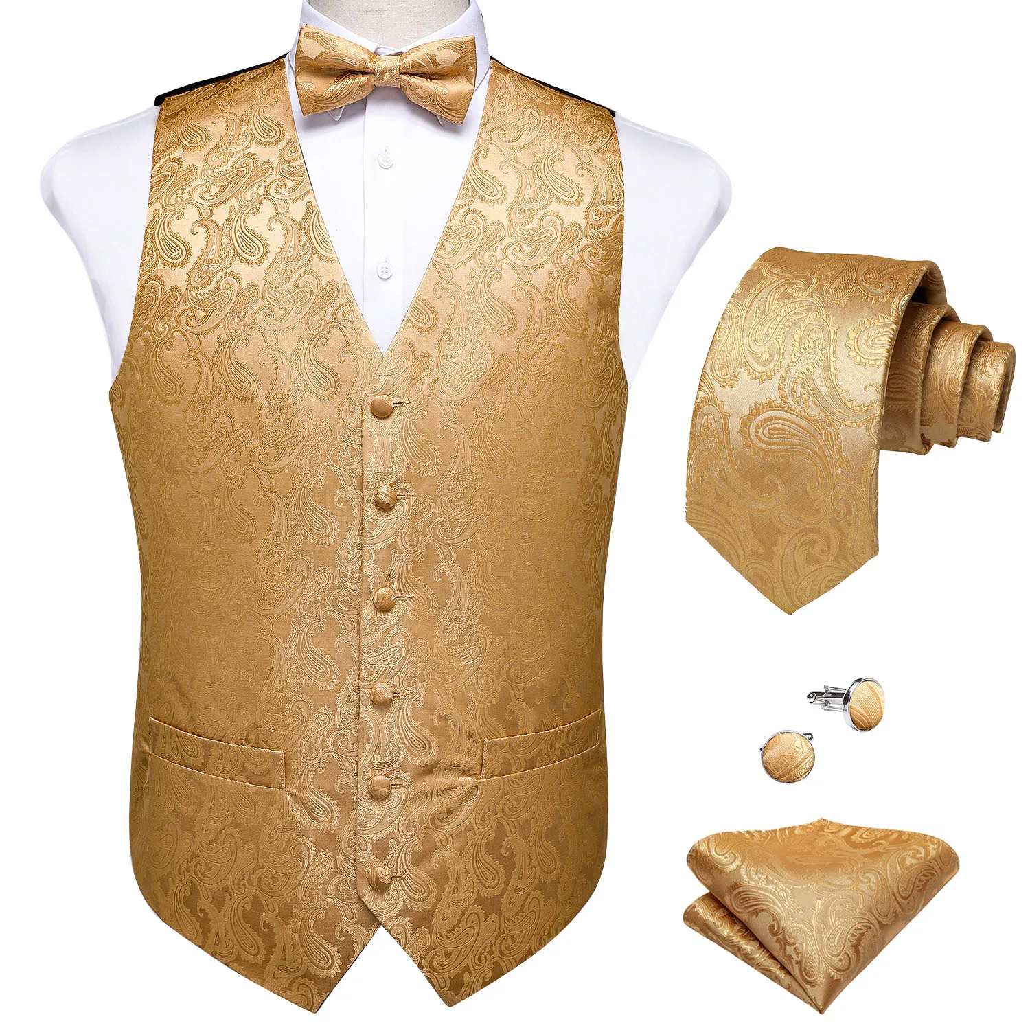Новый Модный Шелковый костюм с пейсли, жилет, мужское официальное платье, жилет, галстук-бабочка, комплект с галстуком, свадебный жилет, курт...
Новый Модный Шелковый костюм с пейсли, жилет, мужское официальное платье, жилет, галстук-бабочка, комплект с галстуком, свадебный жилет, курт...
