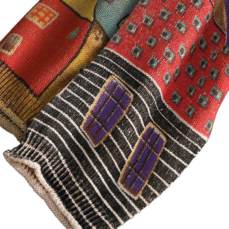 Women Casual Sweater Knit Tops Pullover Castle Print Casual Loose Big Oversized O Neck AZ18301816
Women Casual Sweater Knit Tops Pullover Castle Print Casual Loose Big Oversized O Neck AZ18301816