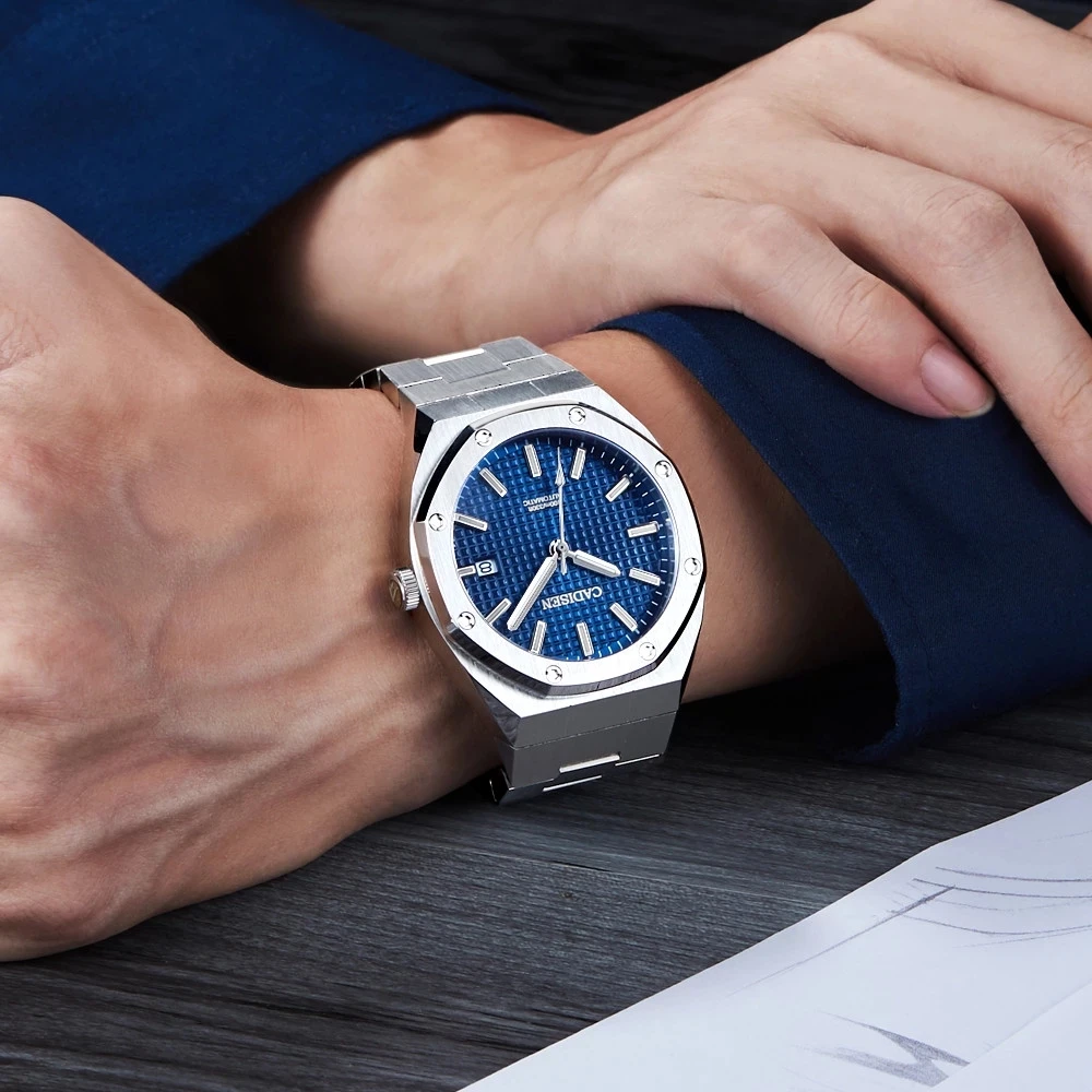 CADISEN 2021 New Watches For Men Mechanical Automatic Watch Brand Luxury Business Blue Wristwatch NH35A 100M Waterproof Clock
CADISEN 2021 New Watches For Men Mechanical Automatic Watch Brand Luxury Business Blue Wristwatch NH35A 100M Waterproof Clock