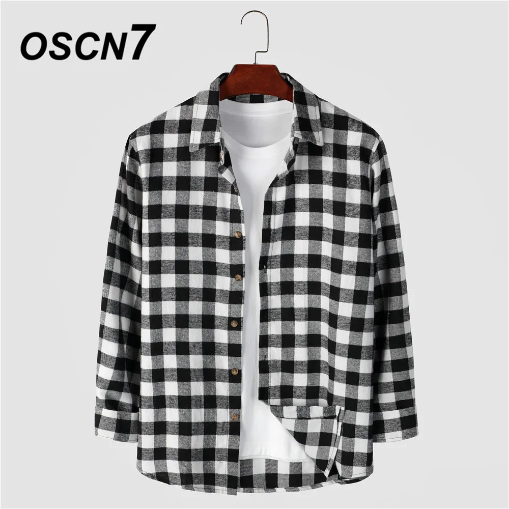 OSCN7 Casual Plaid Long Sleeve Shirt Men High High Streetwear 2022 Fall Women Shirt Retro Shirts Harujuku Mens Shirt 218
OSCN7 Casual Plaid Long Sleeve Shirt Men High High Streetwear 2022 Fall Women Shirt Retro Shirts Harujuku Mens Shirt 218