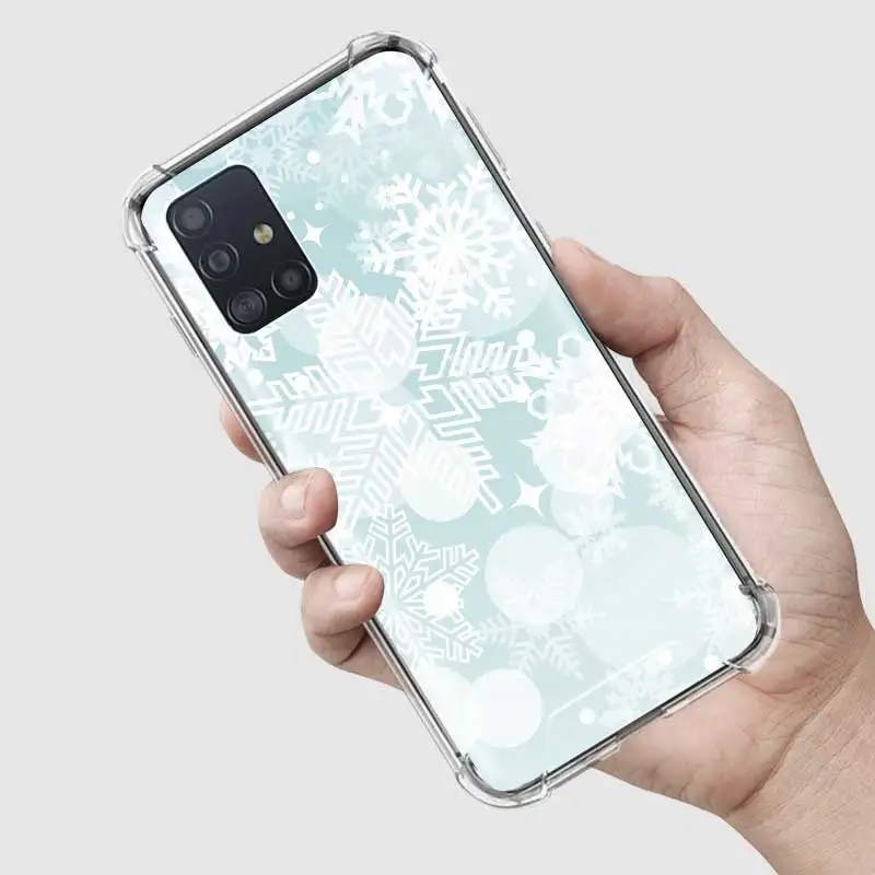 Christmas Snowflakes Capa For Samsung Galaxy A51 A71 M51 A41 A31 A21s A21 M31 M21 Airbag Anti-Fall TPU Sac Phone Cases Coque Bag 
Christmas Snowflakes Capa For Samsung Galaxy A51 A71 M51 A41 A31 A21s A21 M31 M21 Airbag Anti-Fall TPU Sac Phone Cases Coque Bag