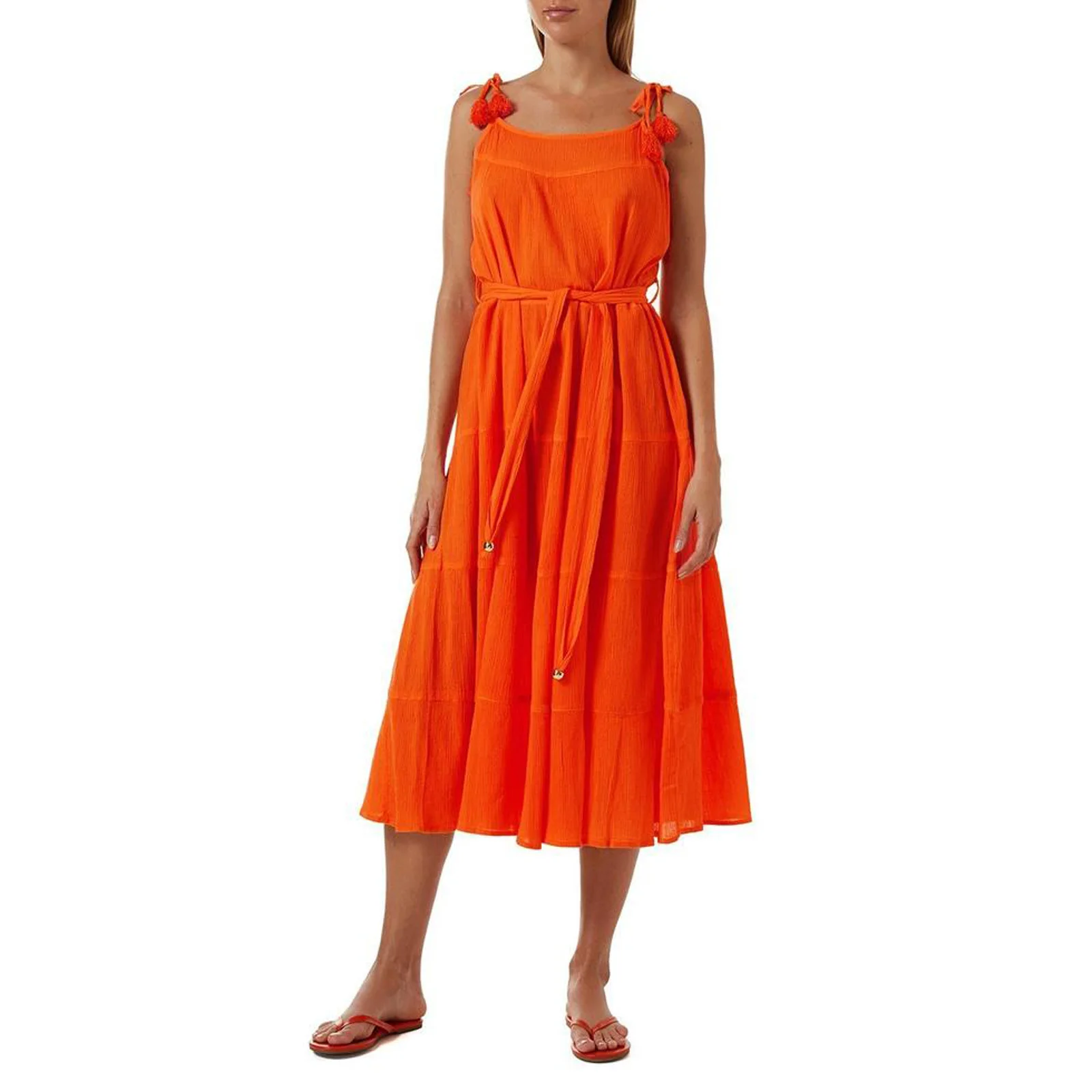 Women Summer Maxi Dress, Adults Sleeveless Belted Solid Color Spaghetti Strap U-shaped Neck
Women Summer Maxi Dress, Adults Sleeveless Belted Solid Color Spaghetti Strap U-shaped Neck