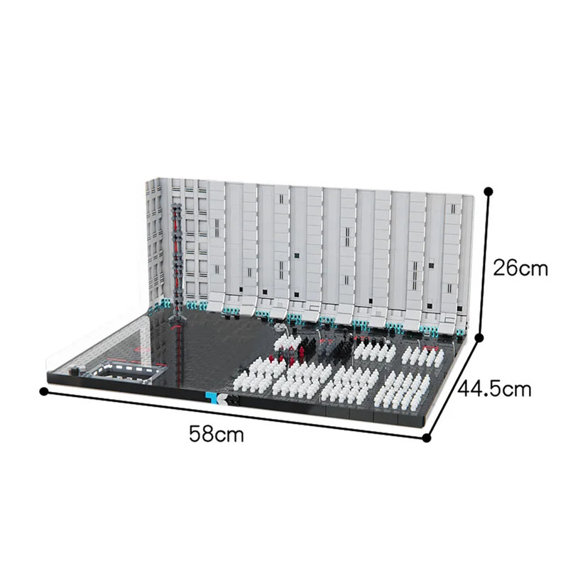 MOC Death-Stared II Hangar Bay Diy Building Blocks Bricks Collection Movies Star Space Series Wars Toys Children Kids Gifts
MOC Death-Stared II Hangar Bay Diy Building Blocks Bricks Collection Movies Star Space Series Wars Toys Children Kids Gifts