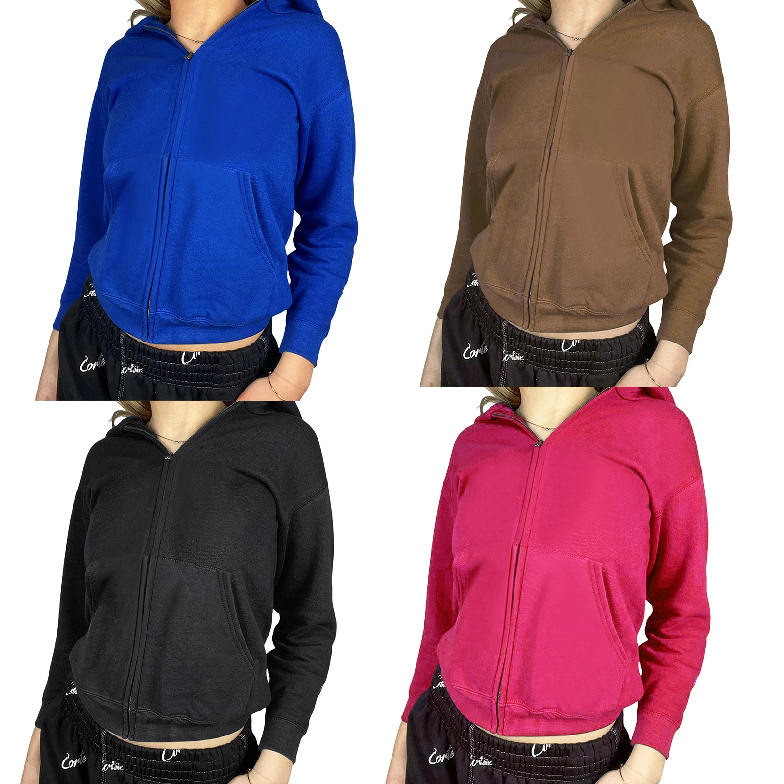 Girls Polyester Long Sleeve Outwear Autumn Ladies Solid Color Zipper Hoodie Coat Casual Pocket Hooded Cardigan Sweatshirts 
Girls Polyester Long Sleeve Outwear Autumn Ladies Solid Color Zipper Hoodie Coat Casual Pocket Hooded Cardigan Sweatshirts