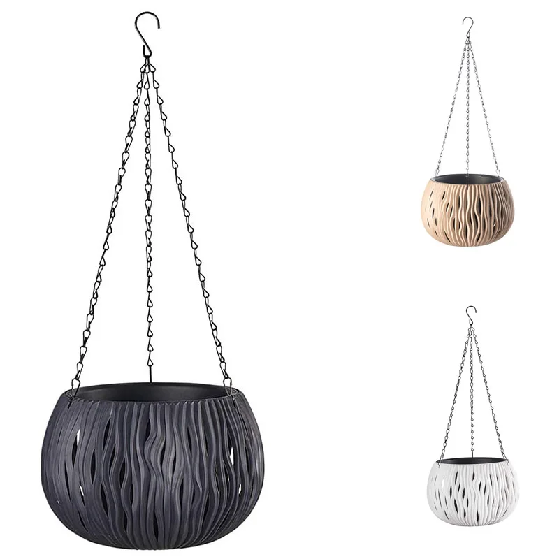 Hanging Flower Pot with Drainage Hole and Chain-Very Suitable for Home Garden and Yard Plant Decoration
Hanging Flower Pot with Drainage Hole and Chain-Very Suitable for Home Garden and Yard Plant Decoration