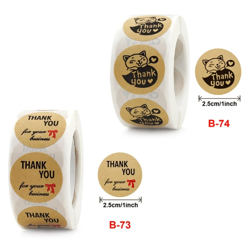 500 Pcs/1 Roll Round Kraft Thank You Label Stickers Decor Craft Per Roll Stationery Adhesive Sealing Baking Paper Stickers Label
500 Pcs/1 Roll Round Kraft Thank You Label Stickers Decor Craft Per Roll Stationery Adhesive Sealing Baking Paper Stickers Label