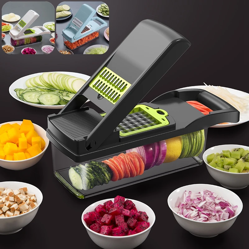 

Multifunctional Vegetable Cutter Shredders Slicers Fruit Potato Peeler Carrot Grater Kitchen Accessories Basket Vegetable Slicer