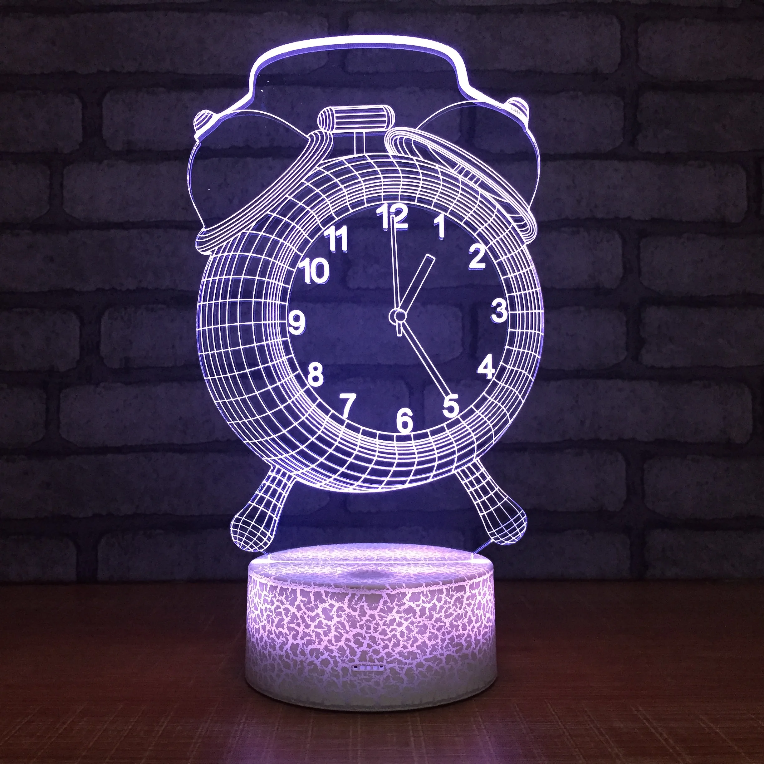 3D Illusion LED Night Light Clock Shape USB Table Desk Lamp for Kids Birthday Gift Baby Sleeping Lighting Home Bedroom Decor
3D Illusion LED Night Light Clock Shape USB Table Desk Lamp for Kids Birthday Gift Baby Sleeping Lighting Home Bedroom Decor