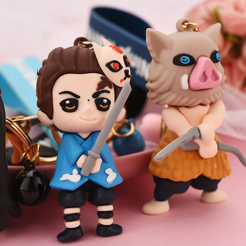 New Fashion Anime Demon Slayer Keychain Toys for Children Cartoon Bell Keychain Anime Model Key Chain Cute Chain On The Backpack
New Fashion Anime Demon Slayer Keychain Toys for Children Cartoon Bell Keychain Anime Model Key Chain Cute Chain On The Backpack