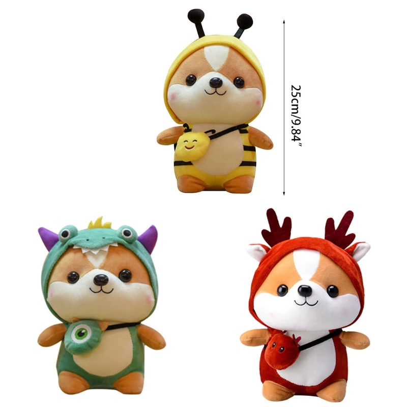 9.84 Inch Squirrel Cross-Dress Dinosaur/Bee/Elk Stuffed Plush Toy Cute Mascot Toys for Kids Boy Girl
9.84 Inch Squirrel Cross-Dress Dinosaur/Bee/Elk Stuffed Plush Toy Cute Mascot Toys for Kids Boy Girl