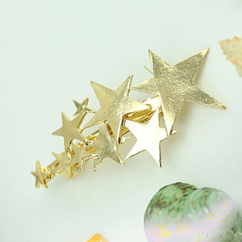 Alloy Hair Accessories Hair Clips Shining Star Shaped Hairpin Headwear Ornament For Girls Barrette Hair Clip Hair Styling Tools
Alloy Hair Accessories Hair Clips Shining Star Shaped Hairpin Headwear Ornament For Girls Barrette Hair Clip Hair Styling Tools