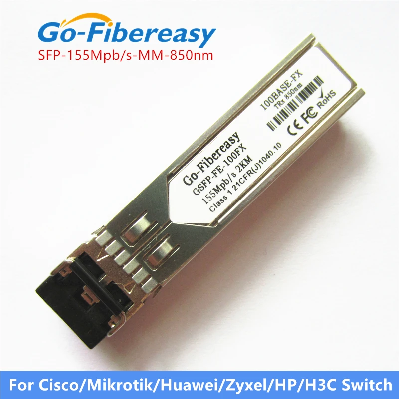 SFP Switch Module Multimode Duplex 100Base-FX MMF 850nm 2km LC connector SFP module Fiber Optic Equipment SFP Switch Module
SFP Switch Module Multimode Duplex 100Base-FX MMF 850nm 2km LC connector SFP module Fiber Optic Equipment SFP Switch Module
