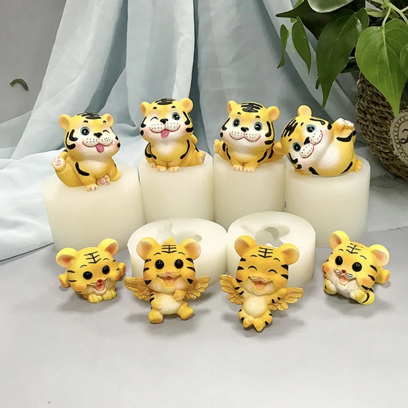 New Year3D Cute Tiger Candle Epoxy Resin Mold Aromatherapy Plaster Soap Silicone Mould DIY Crafts Jewelry Pendants Casting Tools
New Year3D Cute Tiger Candle Epoxy Resin Mold Aromatherapy Plaster Soap Silicone Mould DIY Crafts Jewelry Pendants Casting Tools