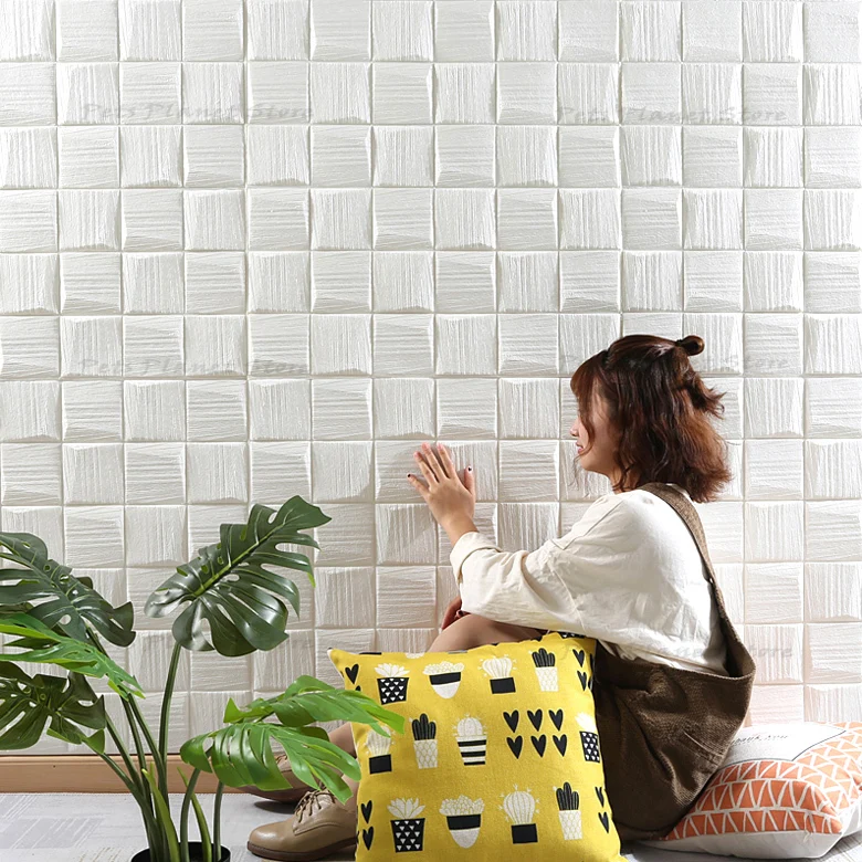 Wallpaper 3D stereo wall stickers self-adhesive wallpaper waterproof modern wood grain mosaic bedroom TV background
Wallpaper 3D stereo wall stickers self-adhesive wallpaper waterproof modern wood grain mosaic bedroom TV background
