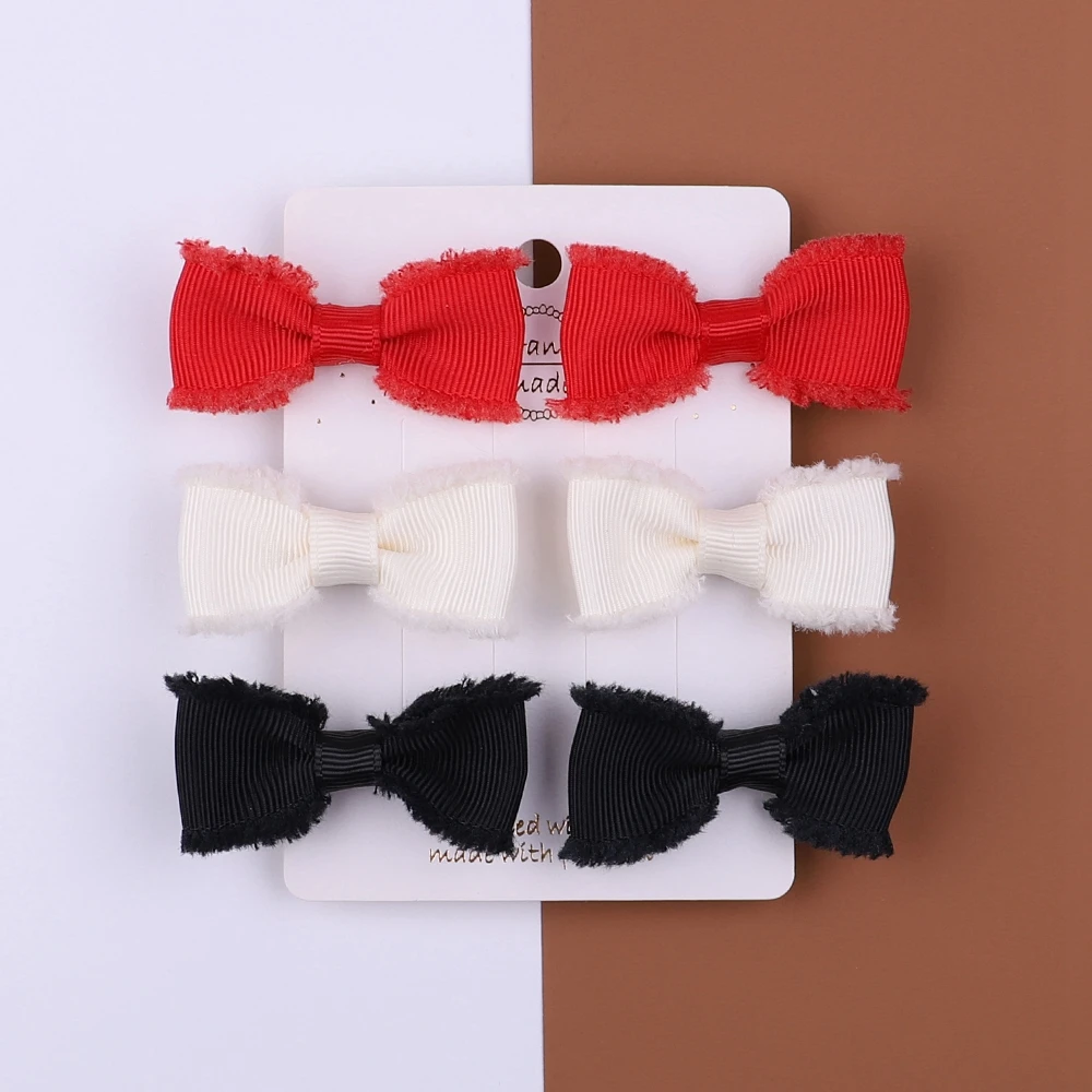 6Pcs/Set Solid Color Ribbon Burrs Bows Hair Clip For Kids Girls Hairpins Handmade Boutique Barrettes Headwear Hair Accessories
6Pcs/Set Solid Color Ribbon Burrs Bows Hair Clip For Kids Girls Hairpins Handmade Boutique Barrettes Headwear Hair Accessories