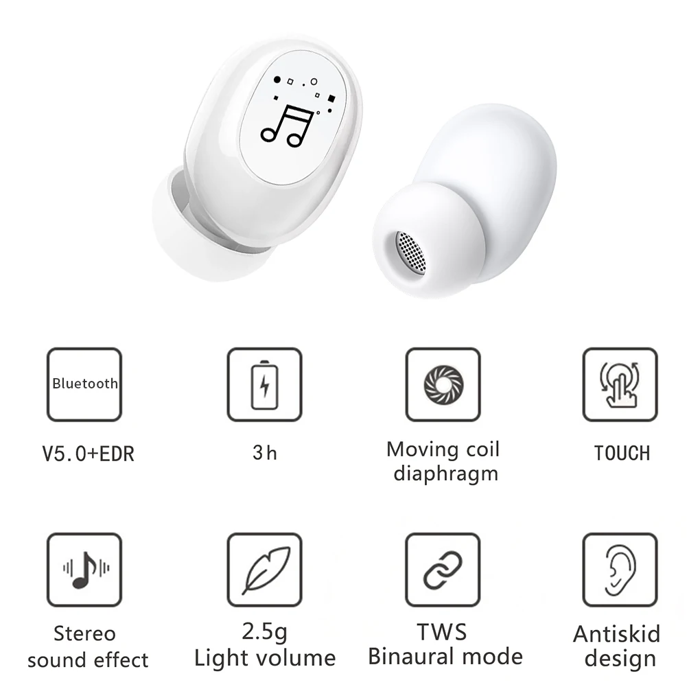 NEW Invisible Ture Wireless Earphone Noise Cancelling Bluetooth Headphone Handsfree Stereo Headset TWS Earbud With Microphone
NEW Invisible Ture Wireless Earphone Noise Cancelling Bluetooth Headphone Handsfree Stereo Headset TWS Earbud With Microphone