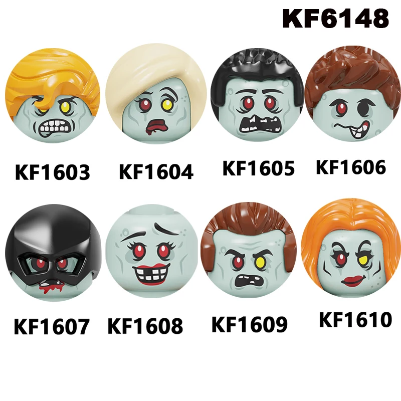 

KF6148 фигурки зомби из серии ужасов, конструкторы на Хэллоуин, развивающие игрушки для детей, подарки