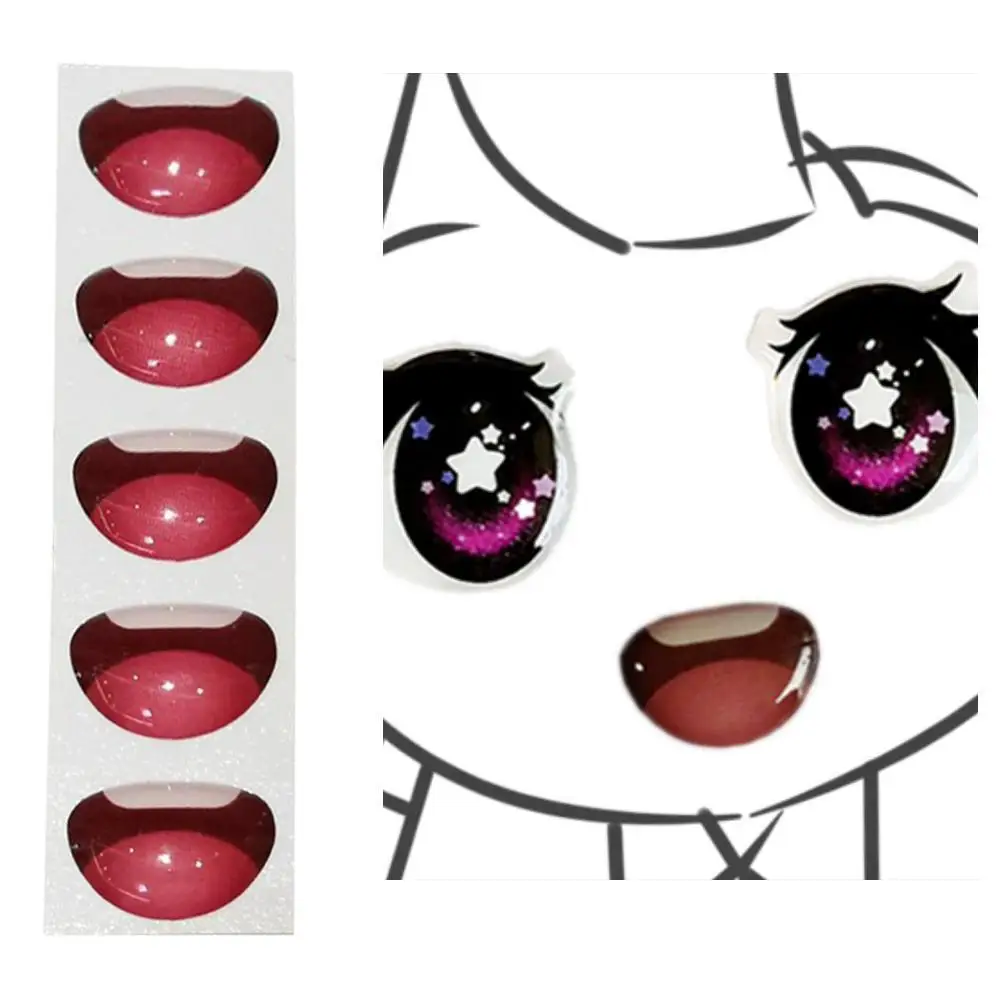 5Pcs Doll Mouth Stickers Multi Styles Cute Cartoon Anime Figurine Doll Face Organ Pastor Decals DIY Glass Paper Doll Accessories
5Pcs Doll Mouth Stickers Multi Styles Cute Cartoon Anime Figurine Doll Face Organ Pastor Decals DIY Glass Paper Doll Accessories