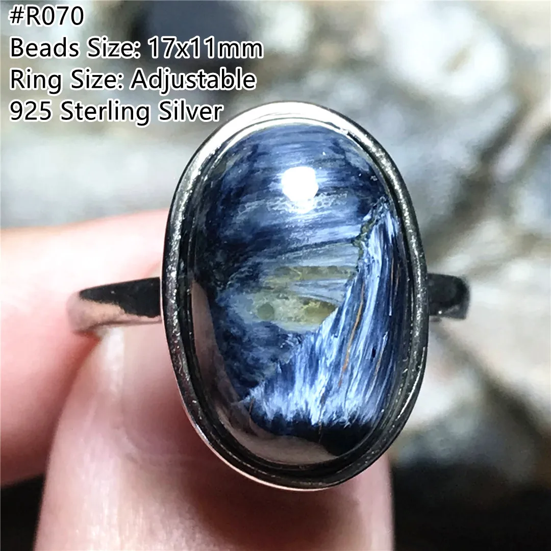 Natural Blue Pietersite Ring Jewelry For Woman Man Luck Gift Crystal Silver Sterling 17x11mm Beads Stone Adjustable Ring AAAAA
Natural Blue Pietersite Ring Jewelry For Woman Man Luck Gift Crystal Silver Sterling 17x11mm Beads Stone Adjustable Ring AAAAA