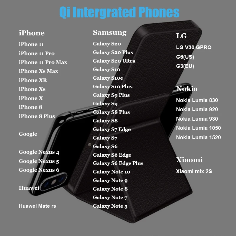 Phone Wireless Charger Qi Fast Charge for Samsung Galaxy S20 Ultra Note 10 Charge Holder for iPhone 8 Plus X XR XS 11 11 ProMax
Phone Wireless Charger Qi Fast Charge for Samsung Galaxy S20 Ultra Note 10 Charge Holder for iPhone 8 Plus X XR XS 11 11 ProMax