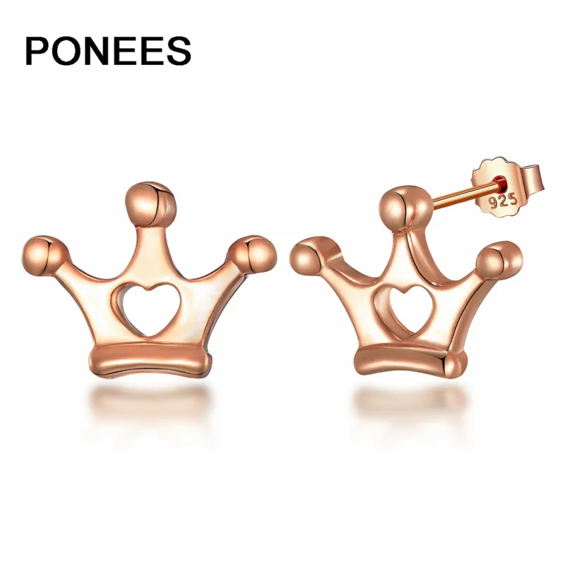 Ponees Real 925-Sterling-Silver Heart Hollow Crown Stud Earrings Women Girls Simple Cute Earrings
Ponees Real 925-Sterling-Silver Heart Hollow Crown Stud Earrings Women Girls Simple Cute Earrings