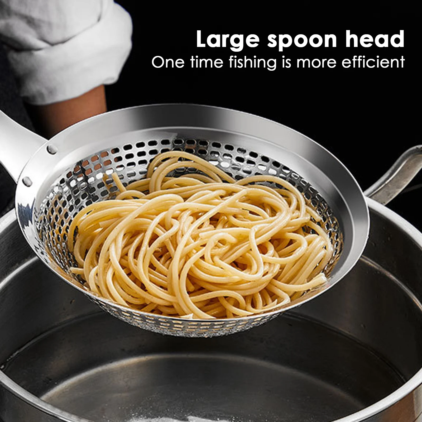 Skimmer Slotted Spoon For Cooking Rustproof Fine Mesh Strainer Spoon Stainless Steel Multi-functional Metal Strainer With Handle
Skimmer Slotted Spoon For Cooking Rustproof Fine Mesh Strainer Spoon Stainless Steel Multi-functional Metal Strainer With Handle