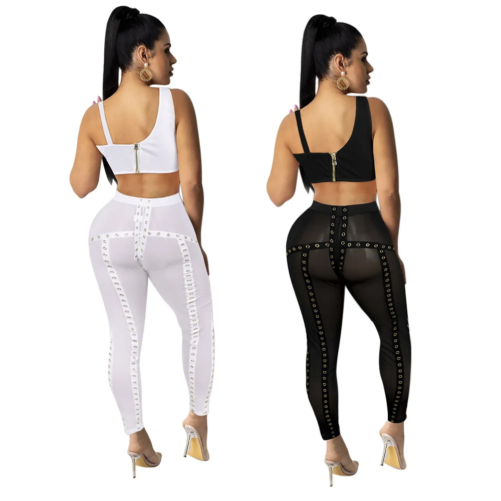 SSEURAT Women Set mesh patchwork Strapless tops and pant Two 2 Piece Sets Sexy Night Clubwear Summer Outfits Fashion 2021
SSEURAT Women Set mesh patchwork Strapless tops and pant Two 2 Piece Sets Sexy Night Clubwear Summer Outfits Fashion 2021
