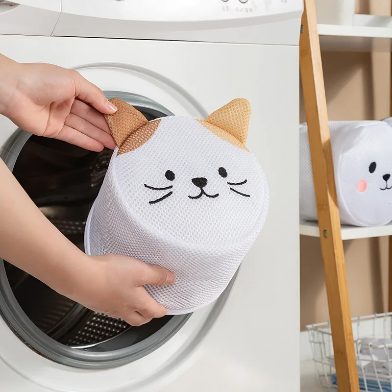 Cartoon Shape Bra Laundry Bag Foldable Washing Machine Bags Cute Cat Lingerie Storage Bag
Cartoon Shape Bra Laundry Bag Foldable Washing Machine Bags Cute Cat Lingerie Storage Bag