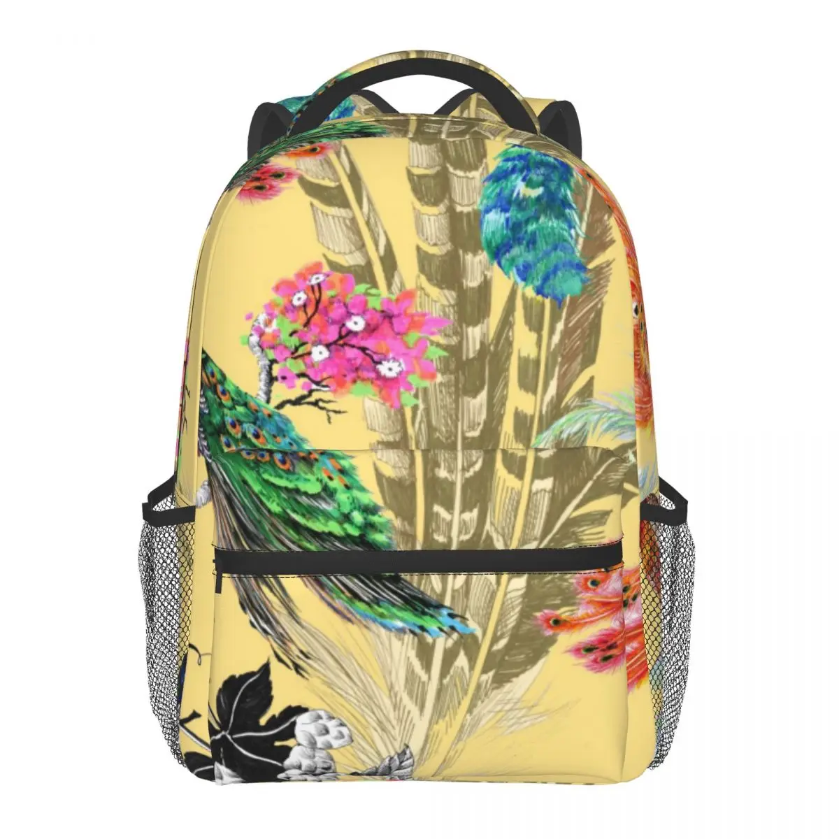 Повседневный Рюкзак с принтом павлинов и цветов, дорожная школьная сумка с карманами для женщин, колледжа 
Повседневный Рюкзак с принтом павлинов и цветов, дорожная школьная сумка с карманами для женщин, колледжа