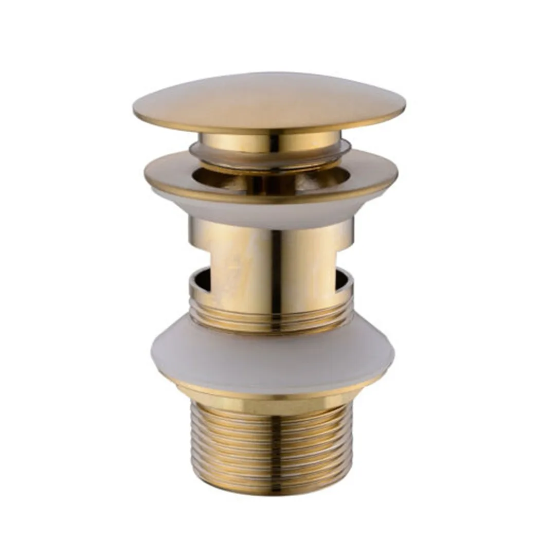 Bathroom Basin Sink Drain Plug Drain Pipe Brushed Gold Brass Drain Pipe Bathtub Overflow Hole Button Open Upward
Bathroom Basin Sink Drain Plug Drain Pipe Brushed Gold Brass Drain Pipe Bathtub Overflow Hole Button Open Upward