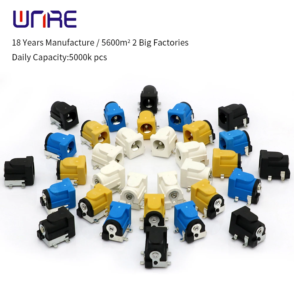 DC-050 SMD DC Power Jack Socket Connector DC005 5.5*2.1mm 5.5X2.5mm Socket Round the Needle Black Yellow Blue White
DC-050 SMD DC Power Jack Socket Connector DC005 5.5*2.1mm 5.5X2.5mm Socket Round the Needle Black Yellow Blue White
