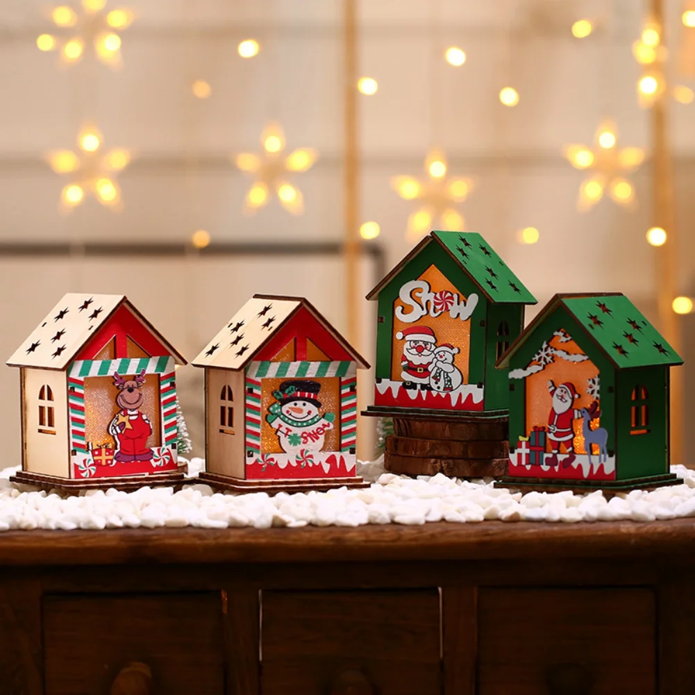 Color Light Cabin Xmas Tree Decor Pendant Old Man Snowman Elk Kid's Gift Luminous Small House Ornament Built-in Button Battery
Color Light Cabin Xmas Tree Decor Pendant Old Man Snowman Elk Kid's Gift Luminous Small House Ornament Built-in Button Battery
