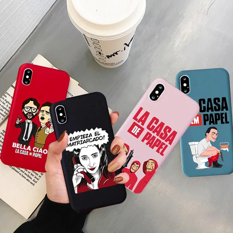 GYKZ Забавный чехол для телефона с испанским ТВ и надписью La Casa De Papel iPhone SE 2020 11Pro XS MAX