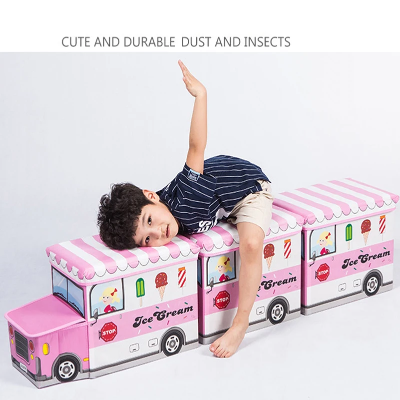 CTHome Bus Shape Toys Organizer for Kids Clothes Toy Storage Box Folding Children Cartoon Car Storages Basket Sundries Bin
CTHome Bus Shape Toys Organizer for Kids Clothes Toy Storage Box Folding Children Cartoon Car Storages Basket Sundries Bin
