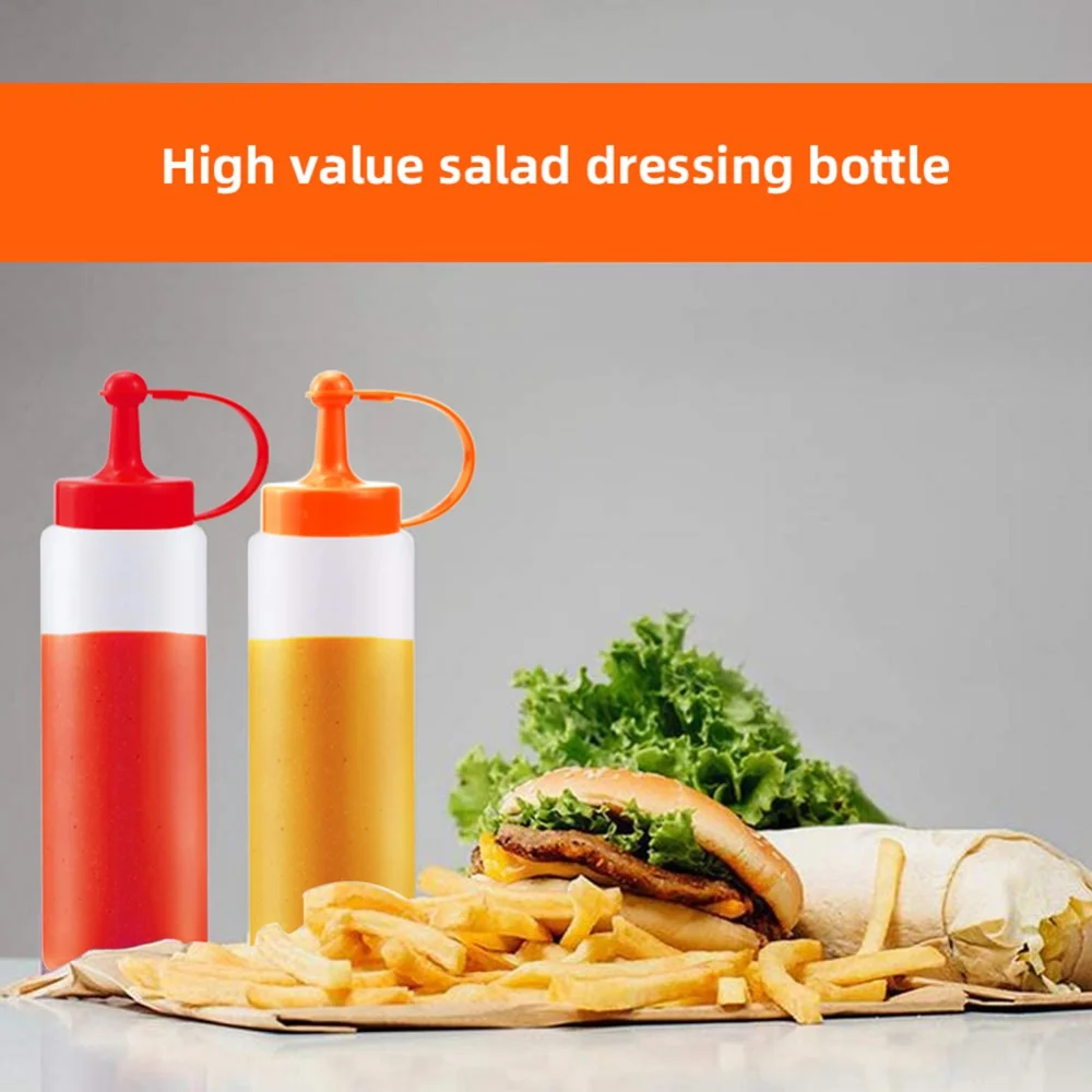 Kitchen Accessories Salad Squeeze Bottle Cream Bottle Seasoning Bottle 300Ml Sauce Mustard Salad Squeeze Bottle
Kitchen Accessories Salad Squeeze Bottle Cream Bottle Seasoning Bottle 300Ml Sauce Mustard Salad Squeeze Bottle