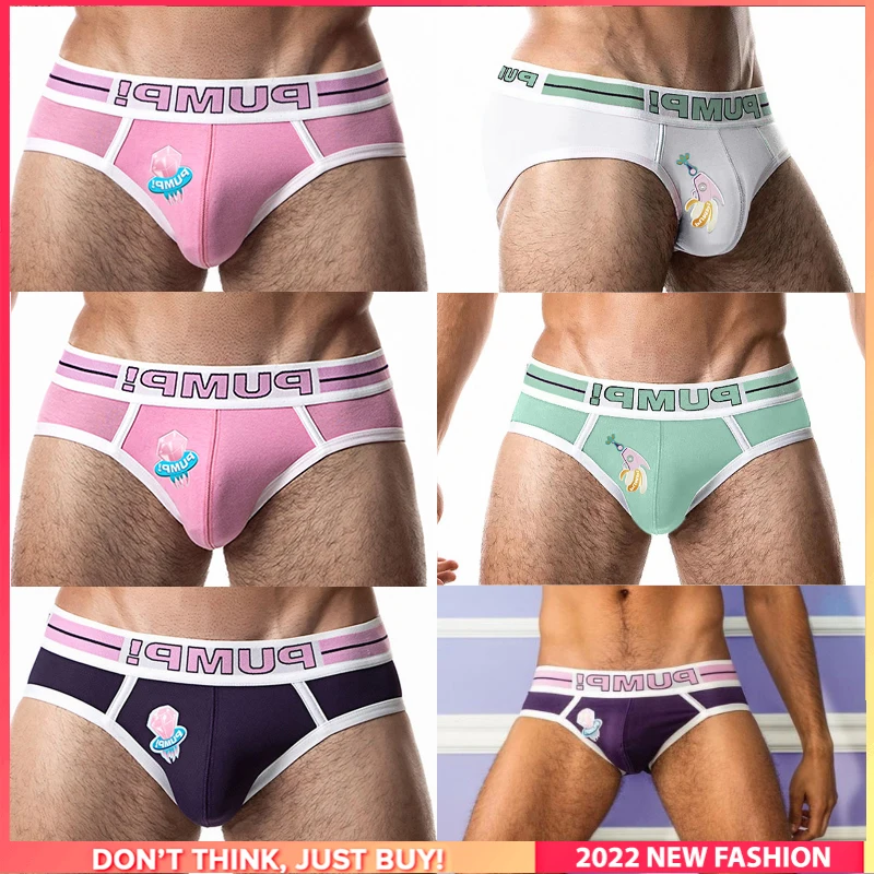 

6Pcs Hip Raise Sexy Man Underwear Brief Men Underpants Ins Style Cotton Innerwear Gay Panties Jockstrap Men's Briefs Masculina