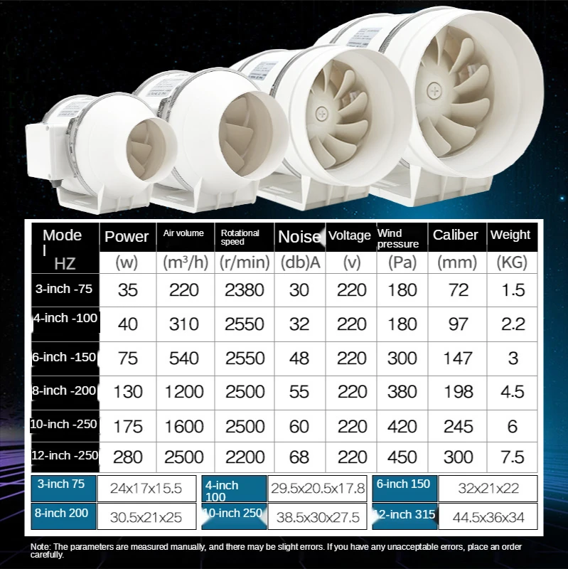 4''5''6''Exhaust Fans Home Silent Pipe Duct Fan Bathroom Extractor Kitchen Toilet Wall Air Clean Ventilator with Remote Control
4''5''6''Exhaust Fans Home Silent Pipe Duct Fan Bathroom Extractor Kitchen Toilet Wall Air Clean Ventilator with Remote Control
