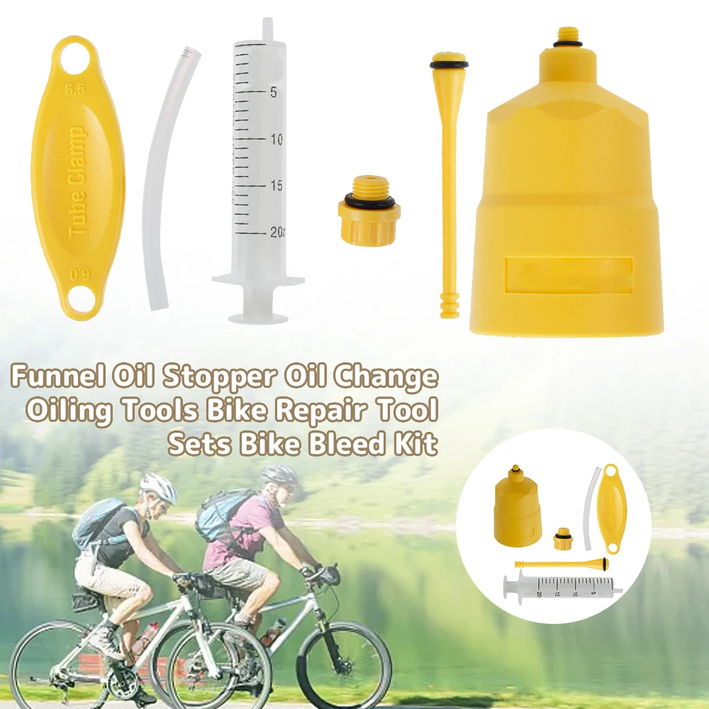 Bike Brake Bleed Kit Funnel Oil Stopper Oil Change Hydraulic Oiling Tools Brake Oil Bleed Kit Universal MTB Bike Repair Tool
Bike Brake Bleed Kit Funnel Oil Stopper Oil Change Hydraulic Oiling Tools Brake Oil Bleed Kit Universal MTB Bike Repair Tool