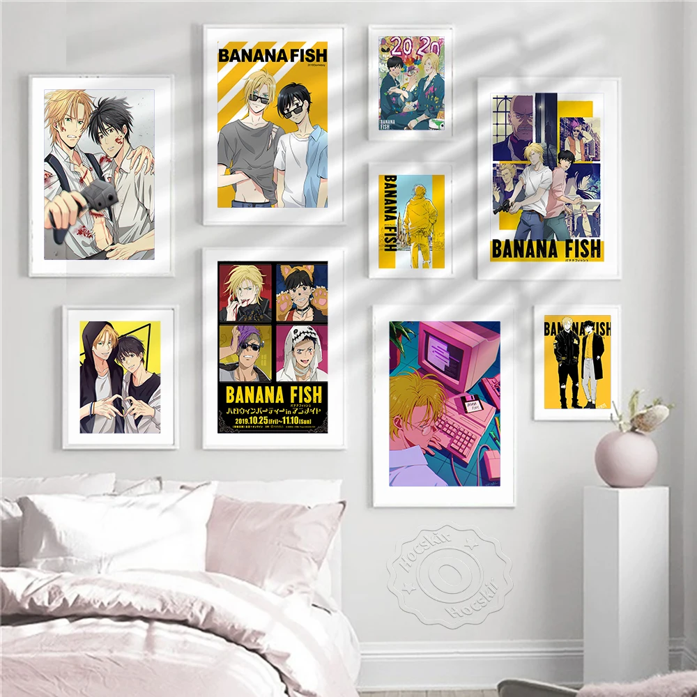 Japanese Anime Banana Fish Retro Posters Wall Art Cartoon Movie Painting Canvas Prints Pictures Home Room Decor Wall Stickers
Japanese Anime Banana Fish Retro Posters Wall Art Cartoon Movie Painting Canvas Prints Pictures Home Room Decor Wall Stickers