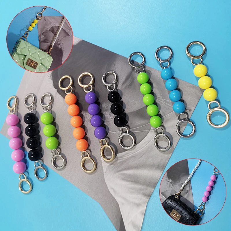 Fashion Imitate Pearl Chain Buckles Replaceable Shoulder Strap Bag Accessories Beaded Candy-colored Bag Pearl Extension Chain
Fashion Imitate Pearl Chain Buckles Replaceable Shoulder Strap Bag Accessories Beaded Candy-colored Bag Pearl Extension Chain