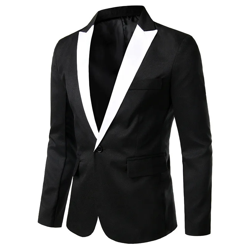 Men's Leisure Suits Long Sleeve Men Blazer Business Wedding Evening Party Suits Single Button Slim Fit Blazers S-2XL 
Men's Leisure Suits Long Sleeve Men Blazer Business Wedding Evening Party Suits Single Button Slim Fit Blazers S-2XL