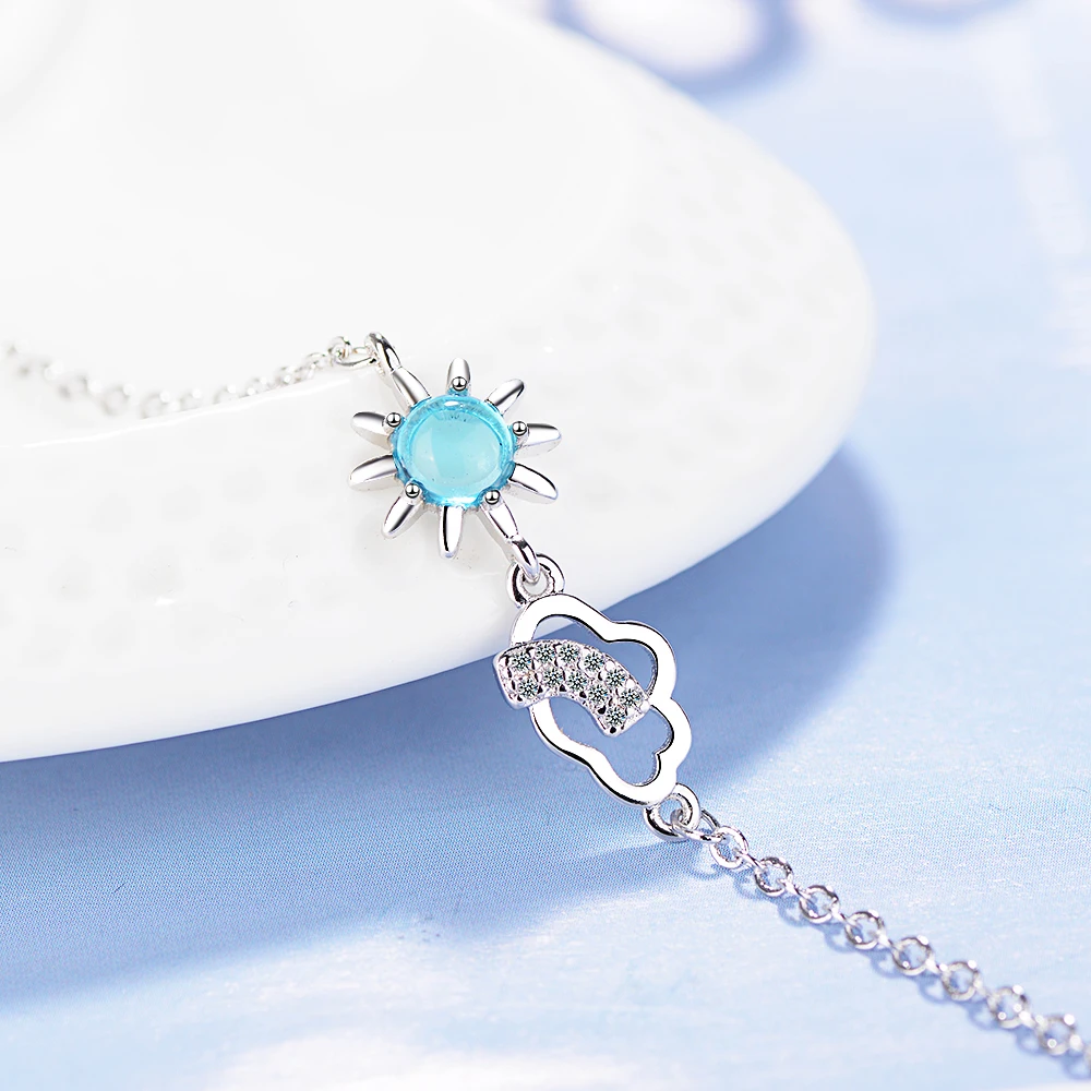 WANGAIYAO Shiny Blue Crystal Zircon Weather Sun Cloud Bracelet Wedding Jewelry Fashion Jewelry
WANGAIYAO Shiny Blue Crystal Zircon Weather Sun Cloud Bracelet Wedding Jewelry Fashion Jewelry
