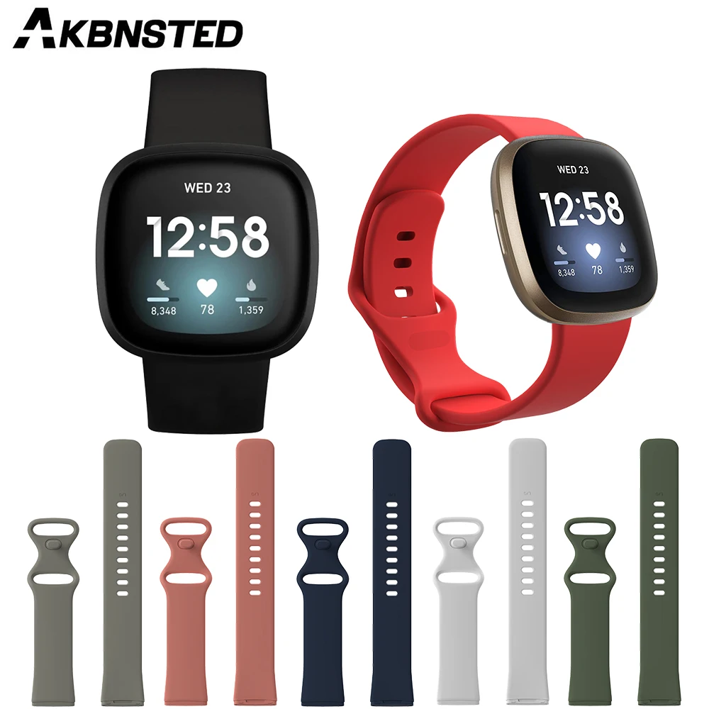 Мягкий силиконовый спортивный ремешок AKBNSTED для умных часов Fitbit Versa 3/Sense, сменный цветной браслет для часов Fitbit Sense
Мягкий силиконовый спортивный ремешок AKBNSTED для умных часов Fitbit Versa 3/Sense, сменный цветной браслет для часов Fitbit Sense