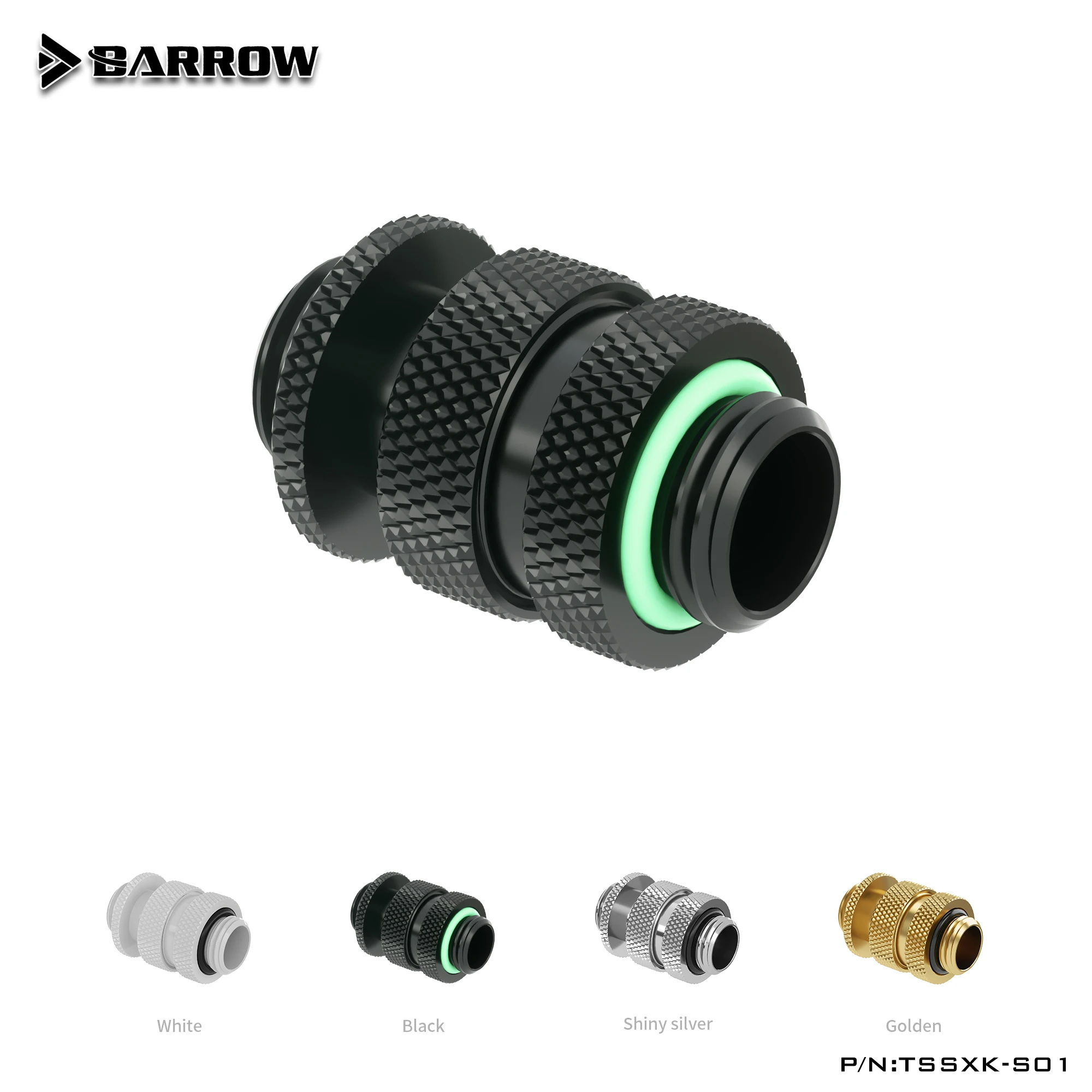 

Barrow PC water cooling G1/4" Male to Male Rotary Connectors Extender (16-22mm) modding pc TSSXK-S01