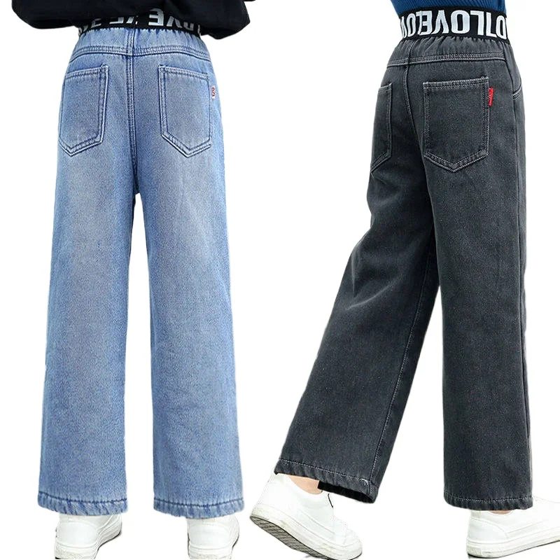 Свободные джинсы для девочек-подростков коллекция 2021 года весенне-Летние