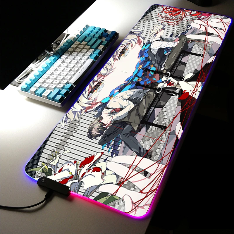 RGB LED Light Gaming Accessories Led Anime Tokyo Ghoul Kaneki Ken MousePad Carpet XXL Large Keyboard Desk Mat Game LOL Room Rugs
RGB LED Light Gaming Accessories Led Anime Tokyo Ghoul Kaneki Ken MousePad Carpet XXL Large Keyboard Desk Mat Game LOL Room Rugs